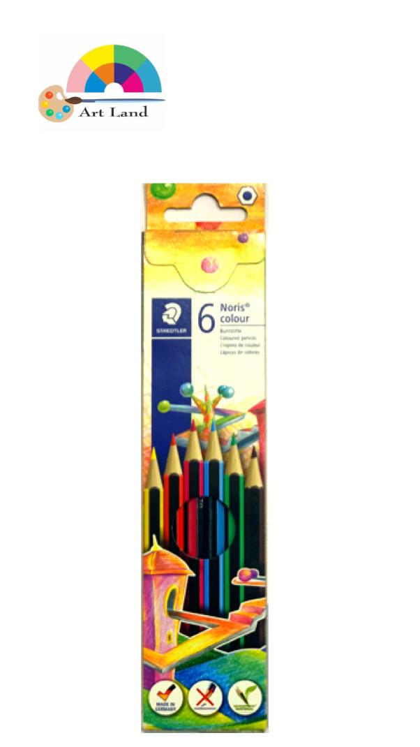 مداد رنگی 6 رنگ استدلر وپکس نشکن سری نوریس