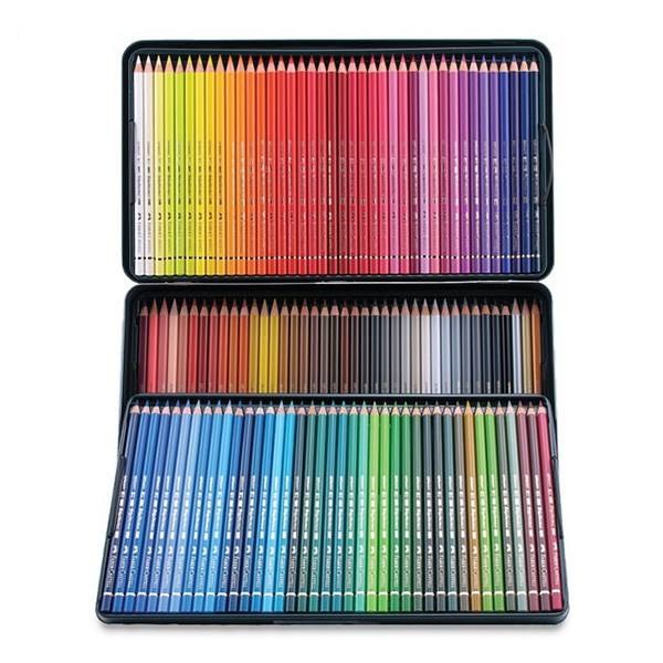 مداد رنگی 120 رنگ فابرکاستل مدل پلی کروم جعبه فلزی