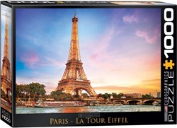 پازل 1000 تکه یوروگرافیکس طرح paris Eiffel Tower کد0765