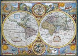 پازل1000تکه Antique World Mapکد 2006