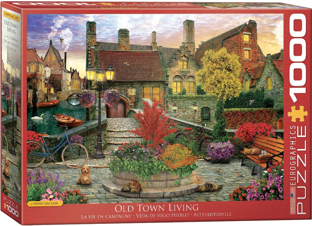 پازل 1000 تکه یوروگرافیکس پازل مدل Old Town Living کد 5531